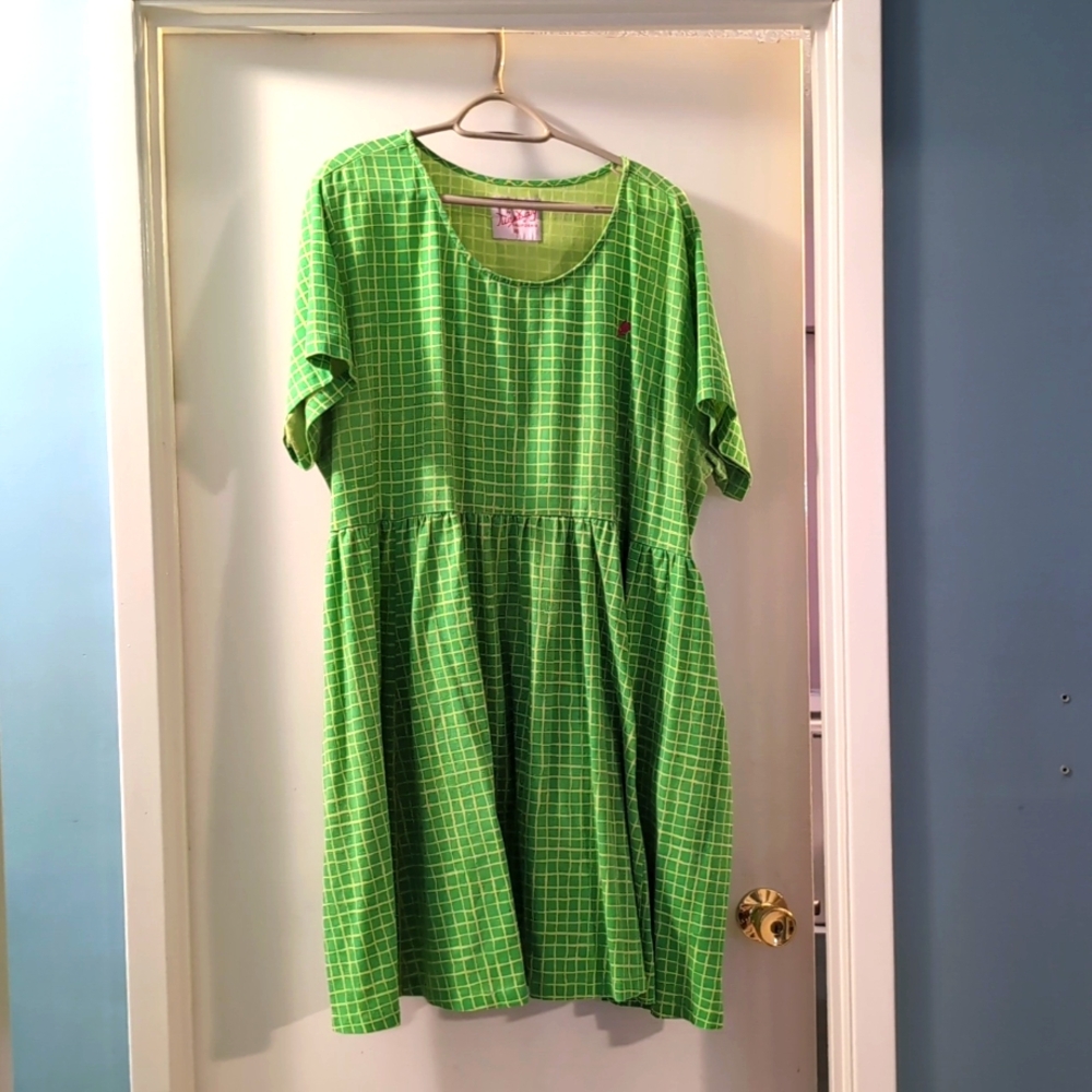 Tuesday of California Muffy Dress in Acid Grid